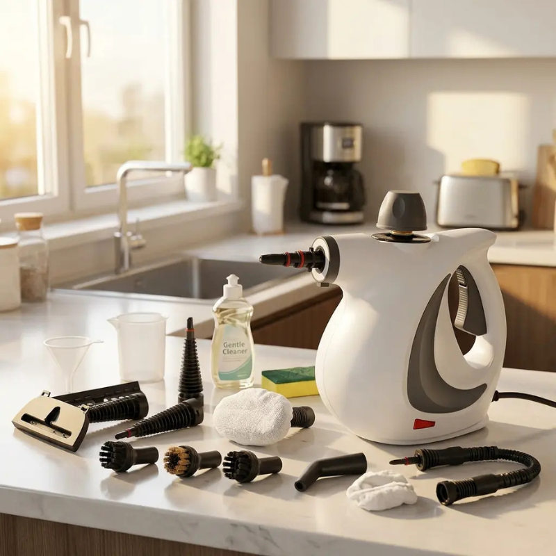 Steamora™ Håndholdt DampRenser – Kraftfuld rengøring uden kemi