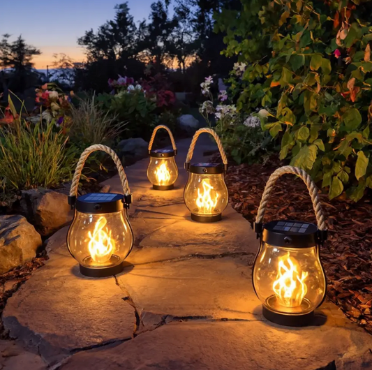 GlowFlame Solar Lantern