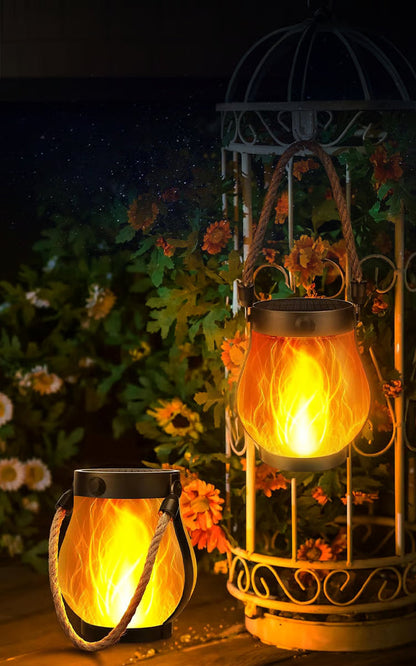 GlowFlame Solar Lantern