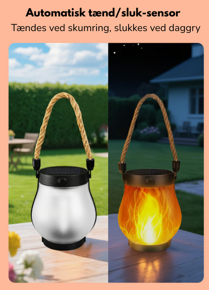 GlowFlame Solar Lantern