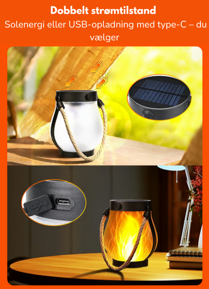 GlowFlame Solar Lantern