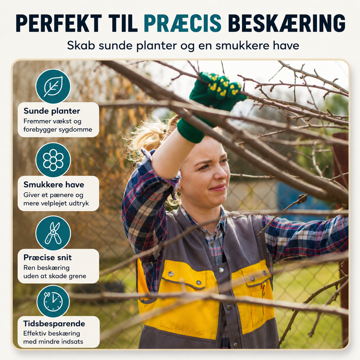 GrenKraft™ Pro - Klip grene ubesværet med elektrisk præcision