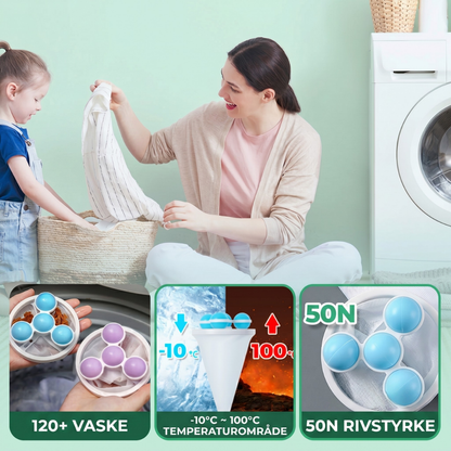 LintWash™ – Genanvendelige Filterposer til Vaskemaskinen