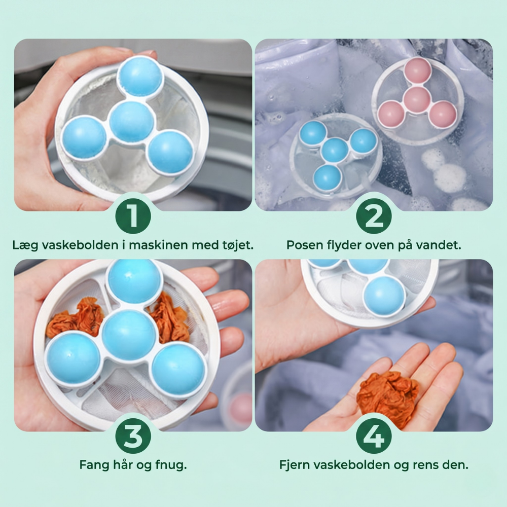 LintWash™ – Genanvendelige Filterposer til Vaskemaskinen