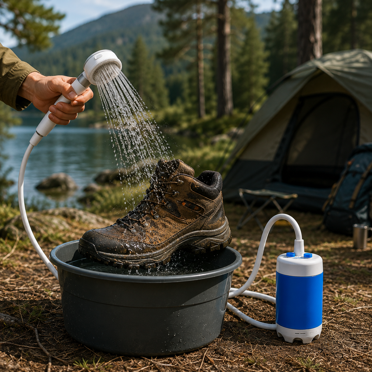 CampFlow Portable Shower