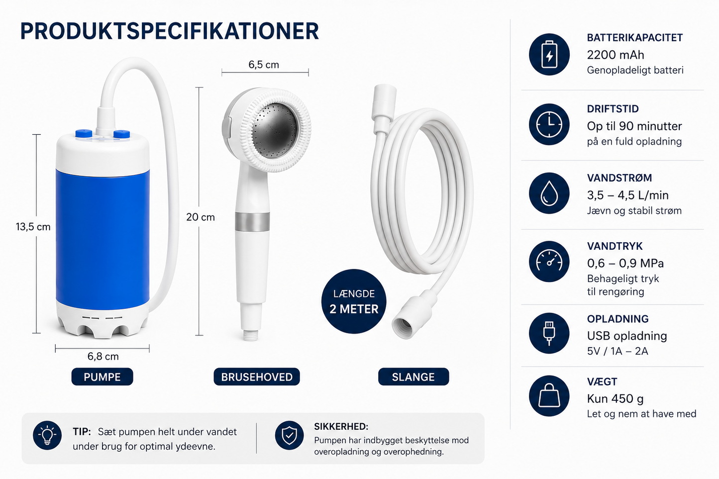 CampFlow Portable Shower