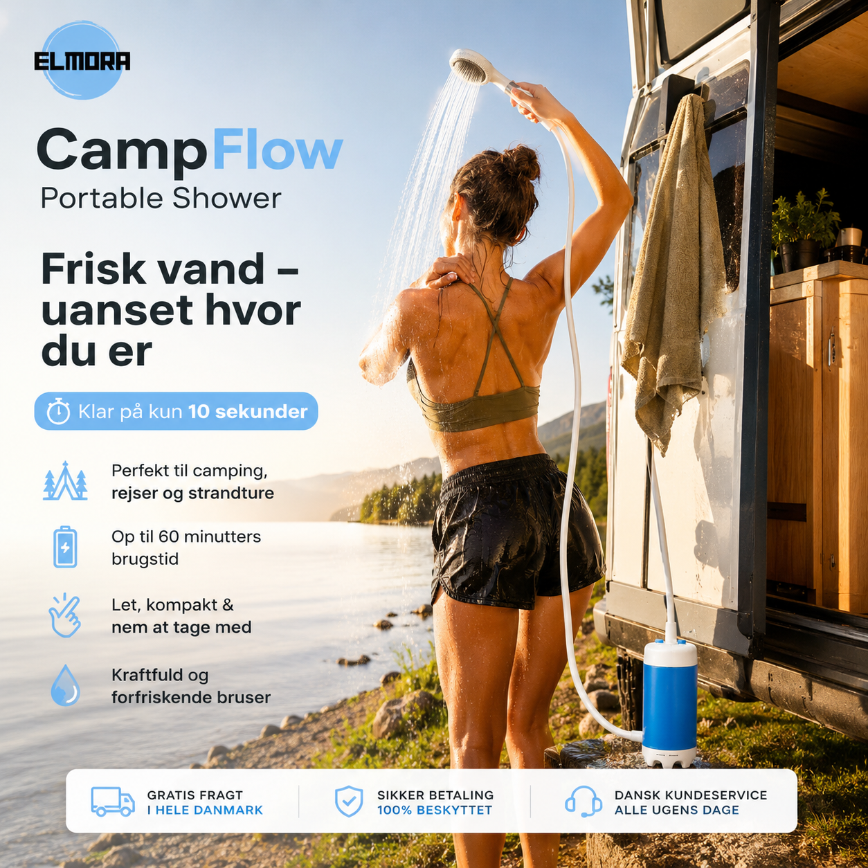 CampFlow Portable Shower